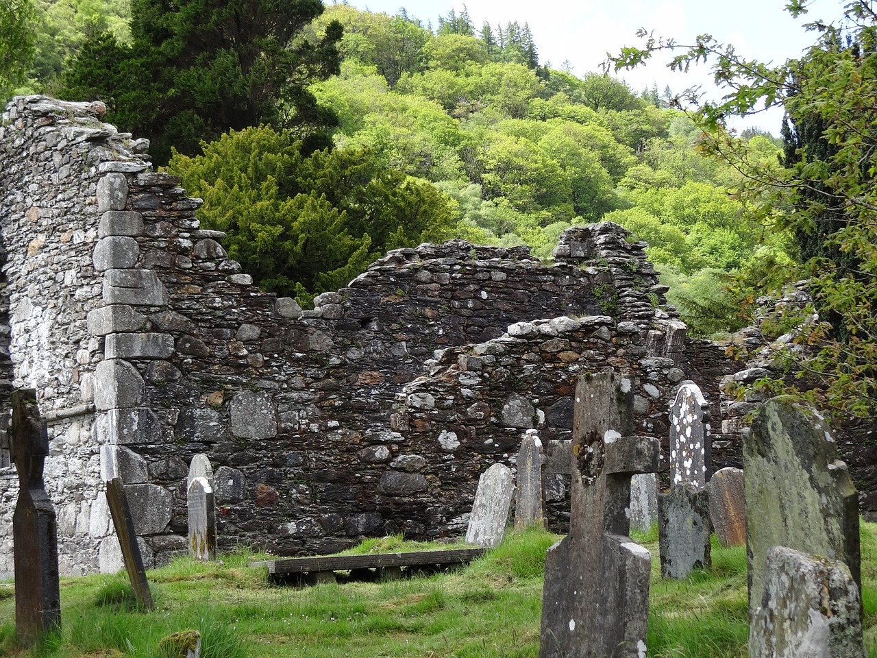 cemetery irish cross free photo