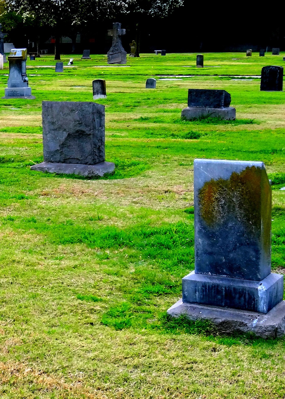 cemetery headstones graveyard free photo