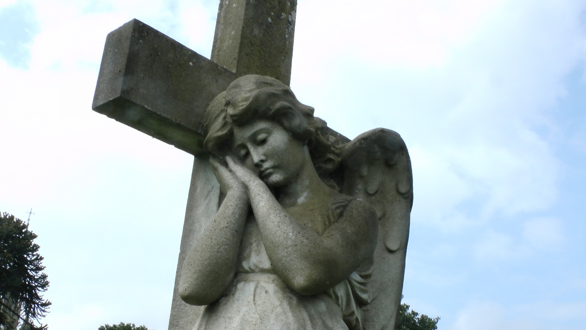 cemetery graveyard crucifix free photo