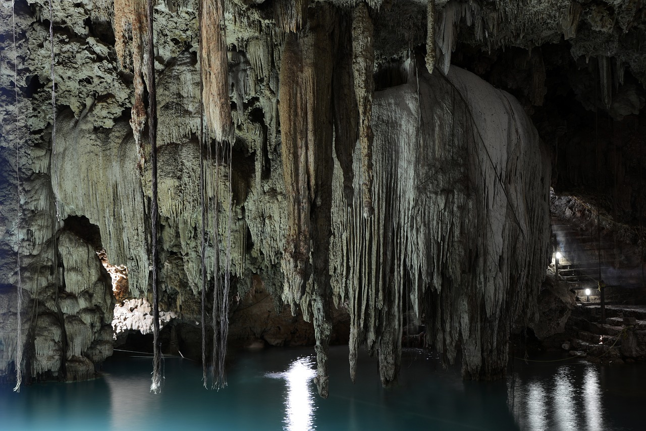 cenote cave grotto free photo