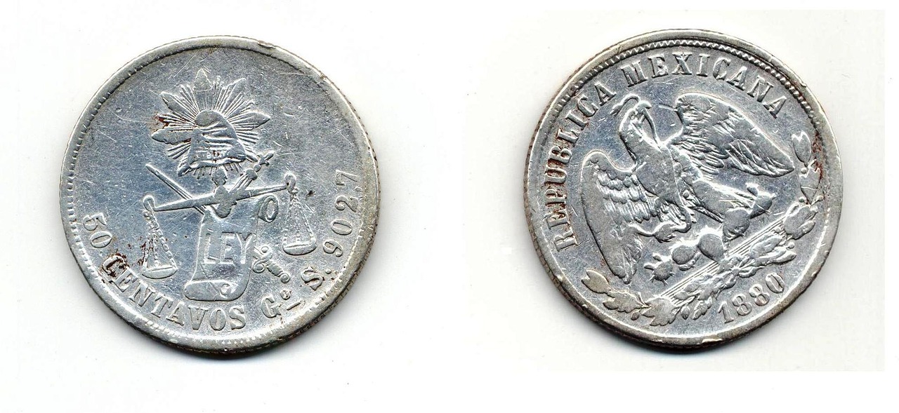 centavos coins mexico free photo