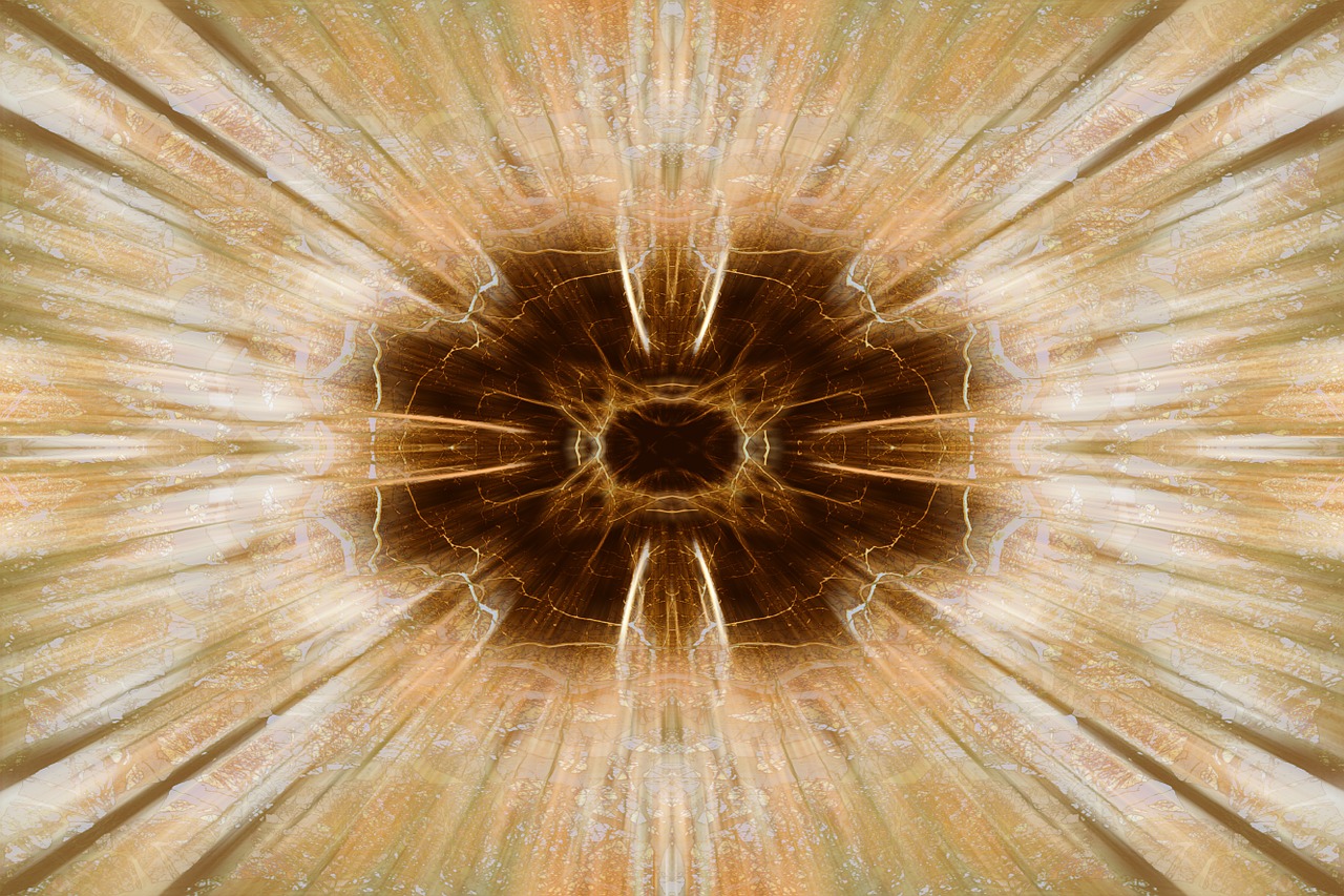 center rays abstract free photo