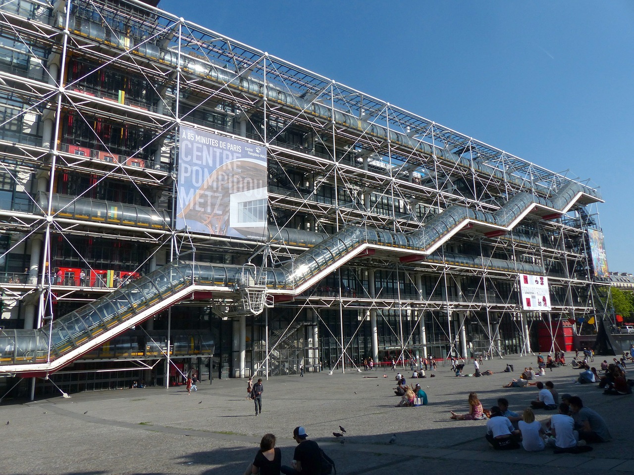center pompidou paris art free photo