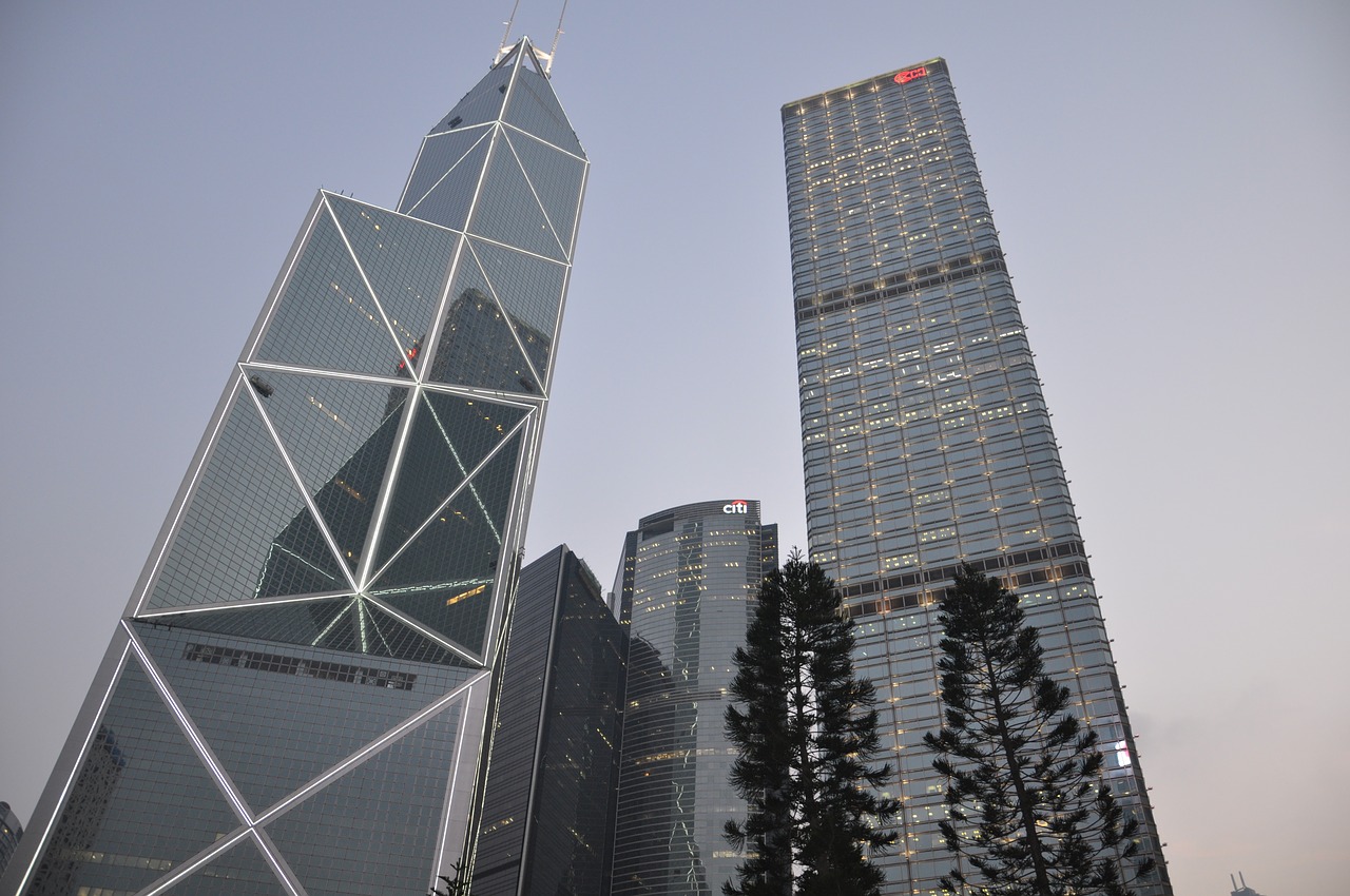 central  hong kong  twilight free photo