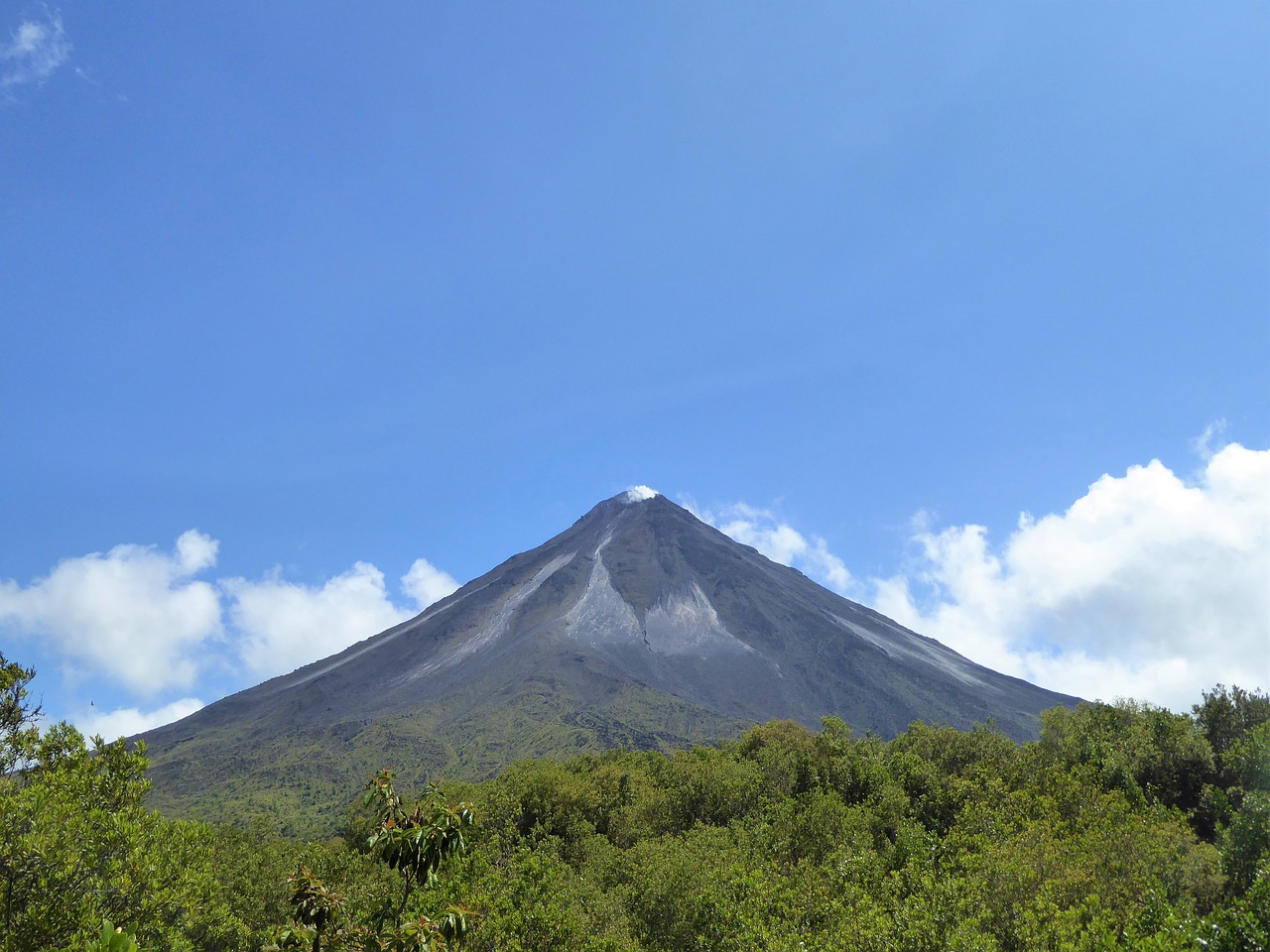 central america costa rica volcano free photo