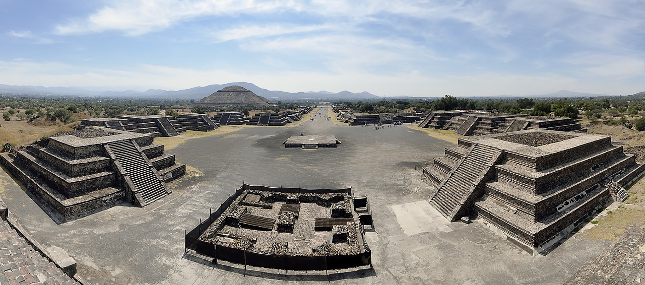 central america mexico teotihuacan free photo