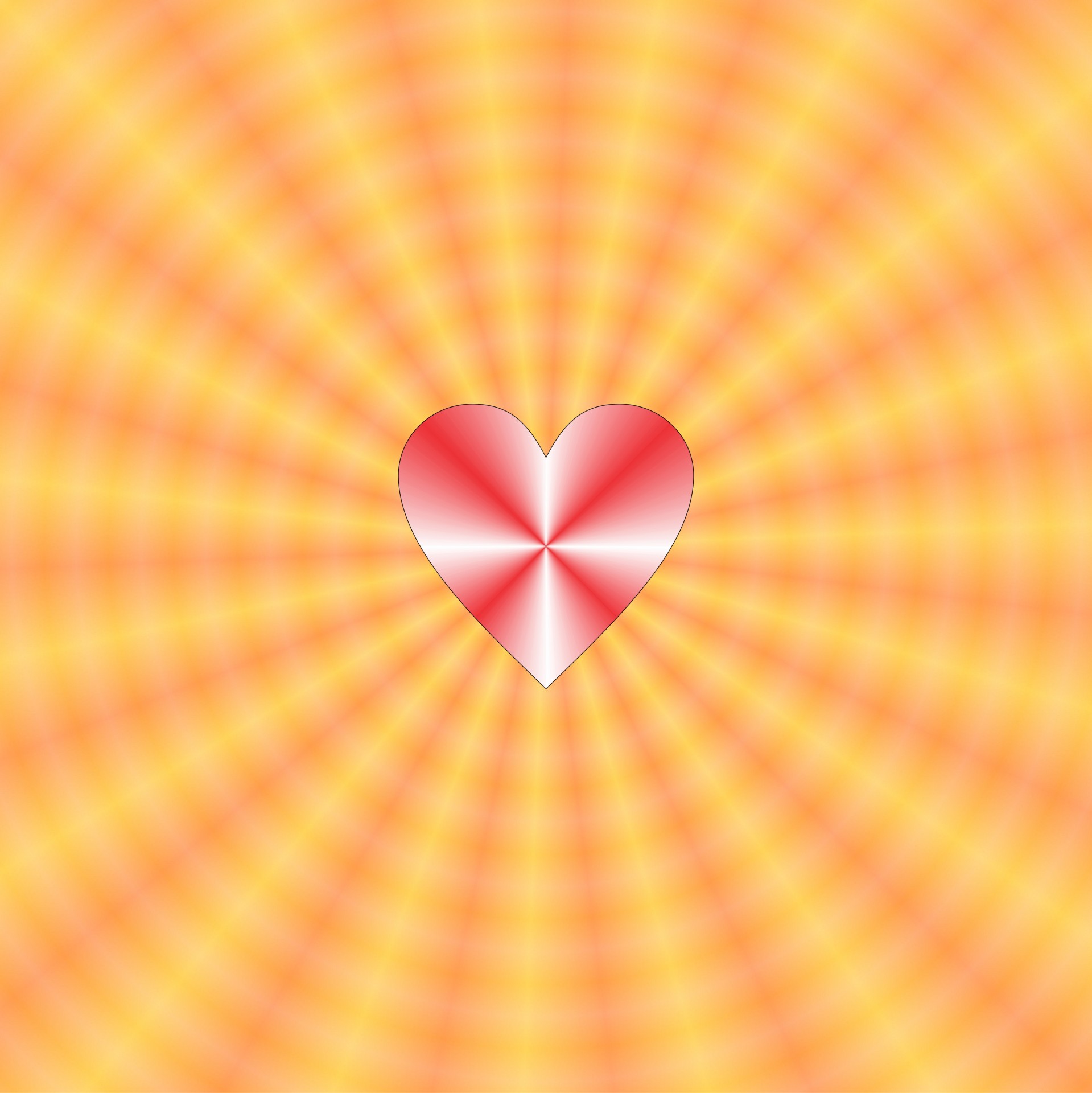 heart rays background free photo