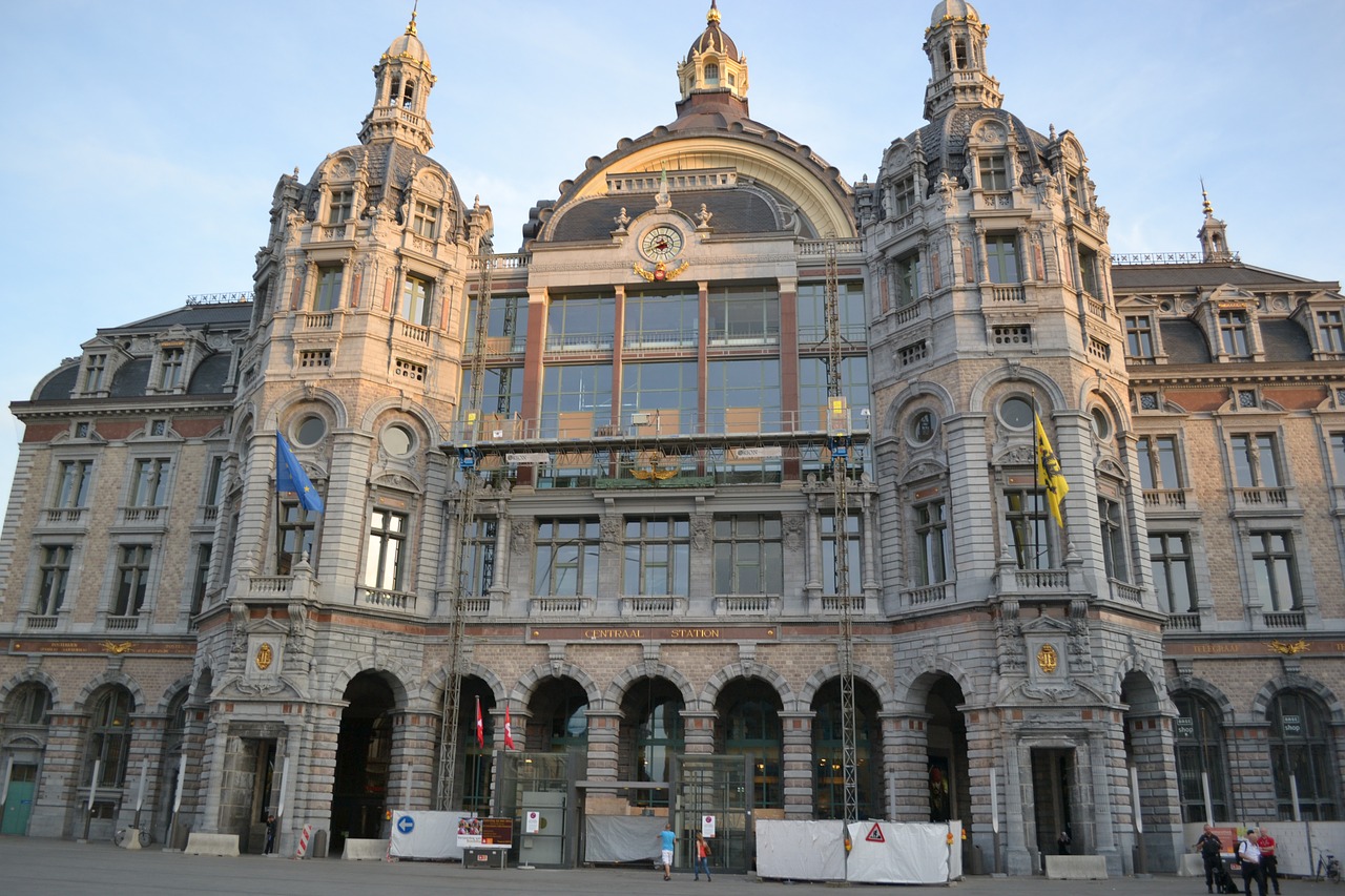 central station antwerp architecture free photo