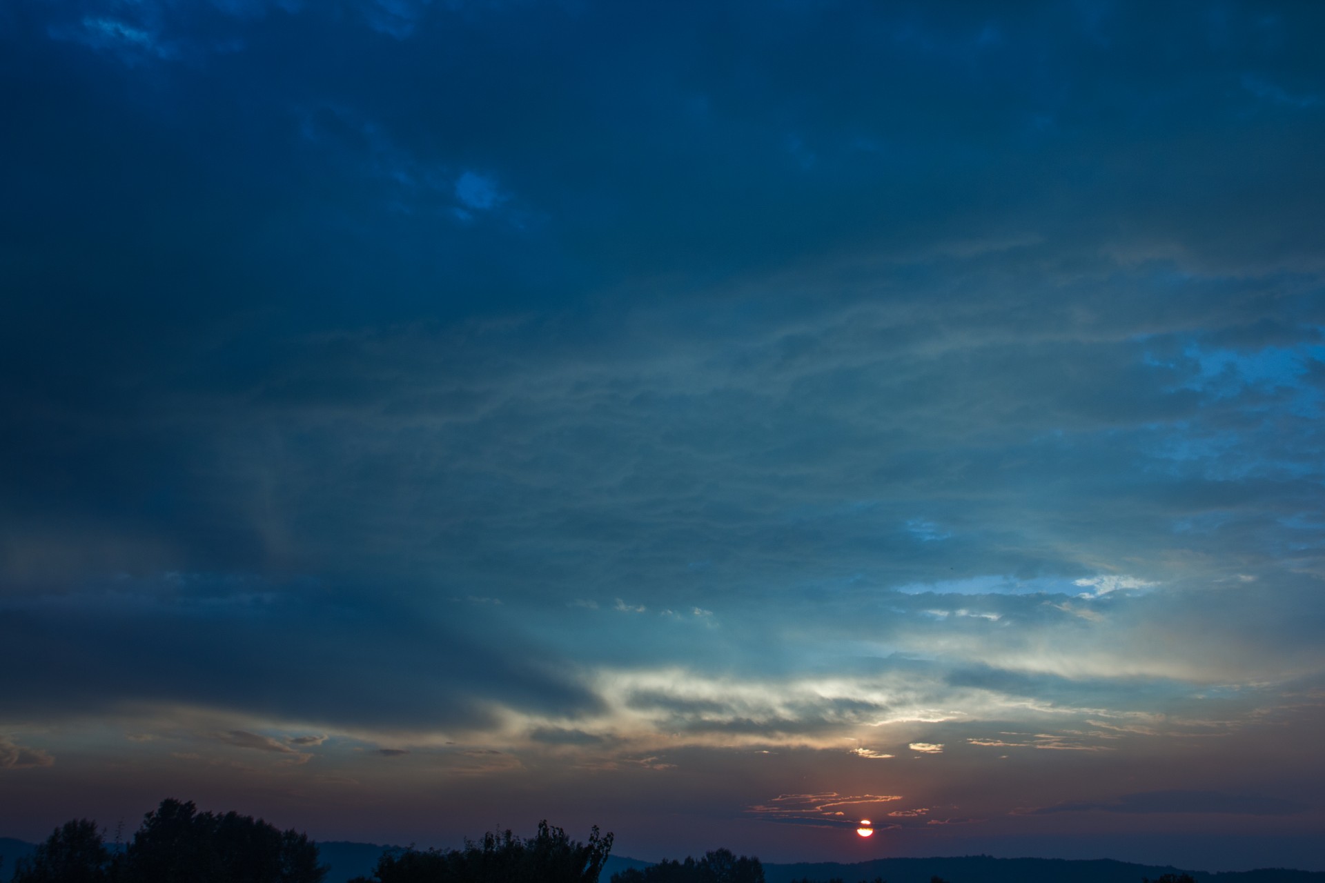 blue sky sunset blue sky free photo