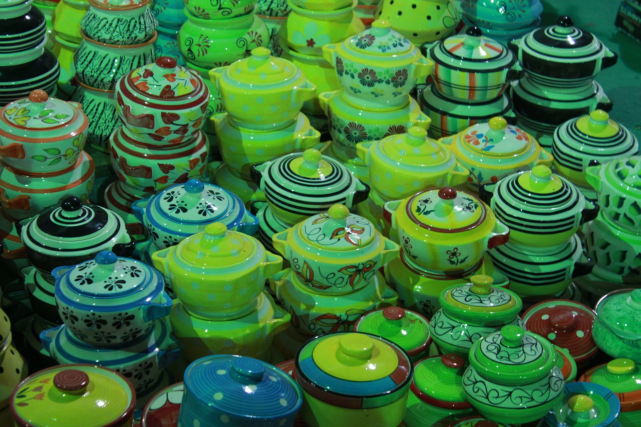 ceramic colorful array free photo