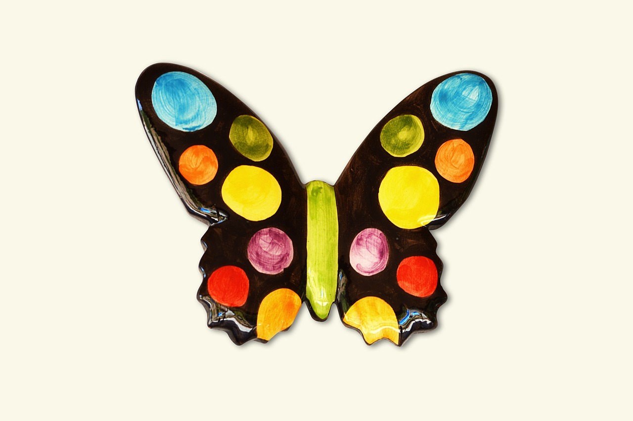 ceramic butterfly butterfly colors free photo