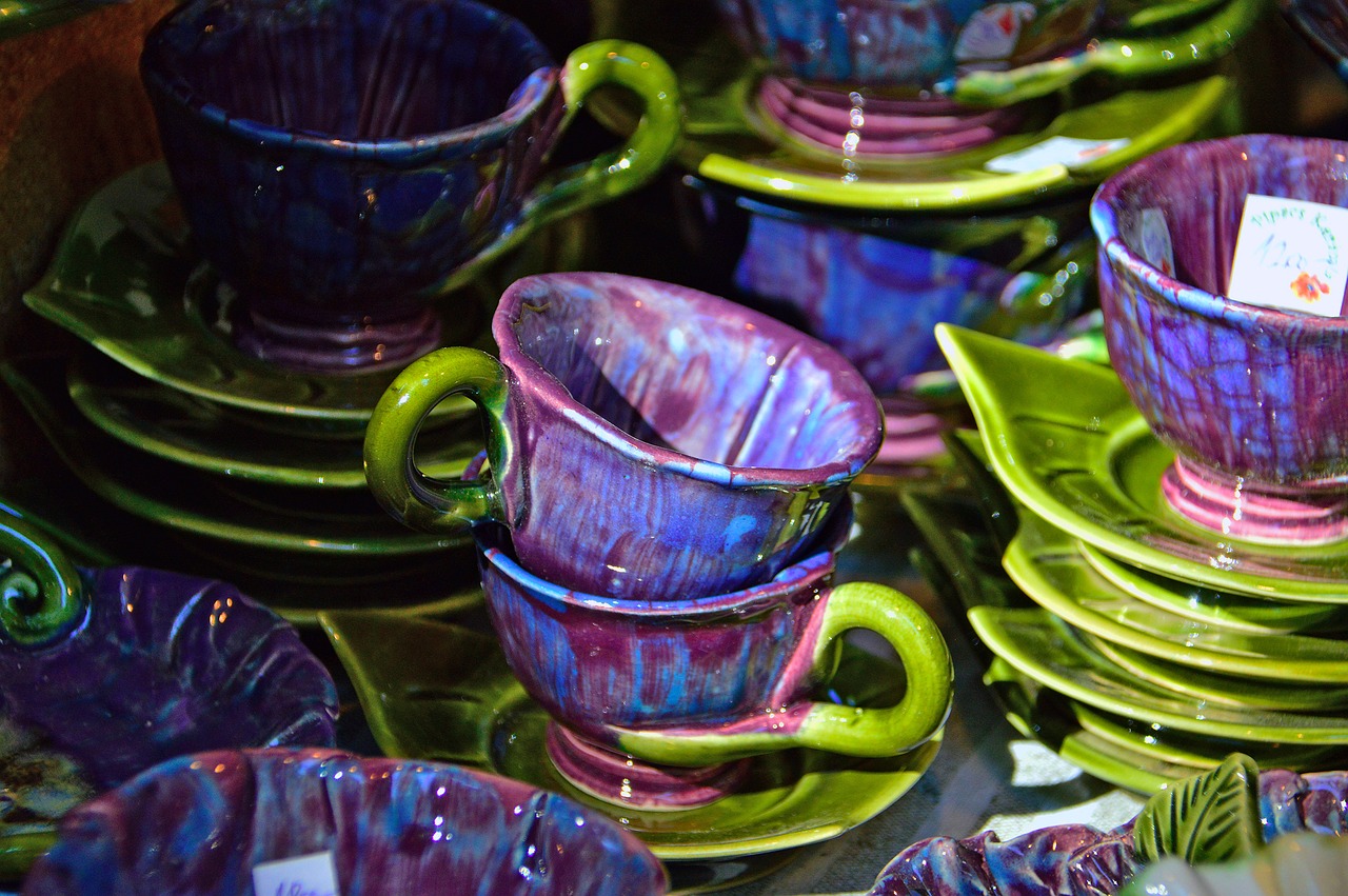 ceramic color purple free photo