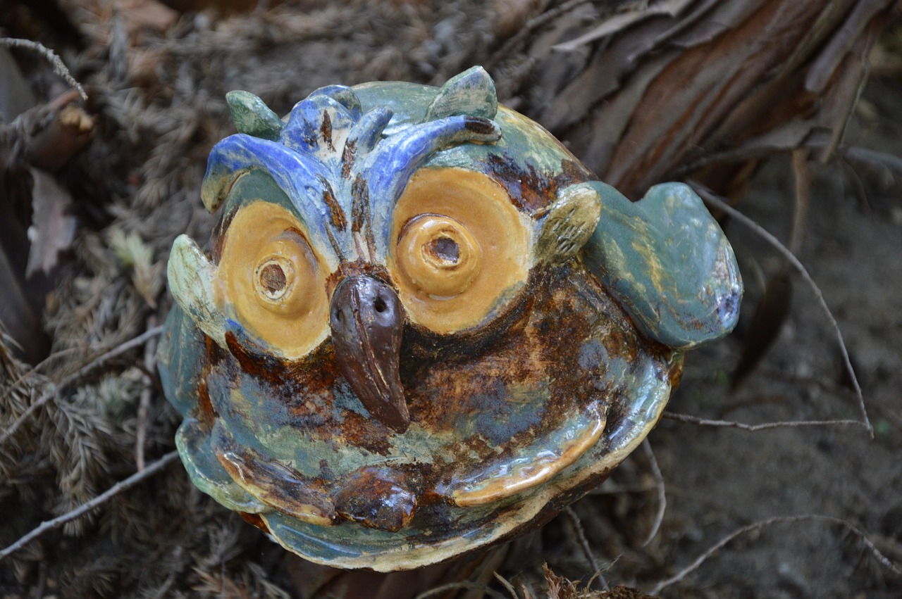 ceramic  craft  owl free photo