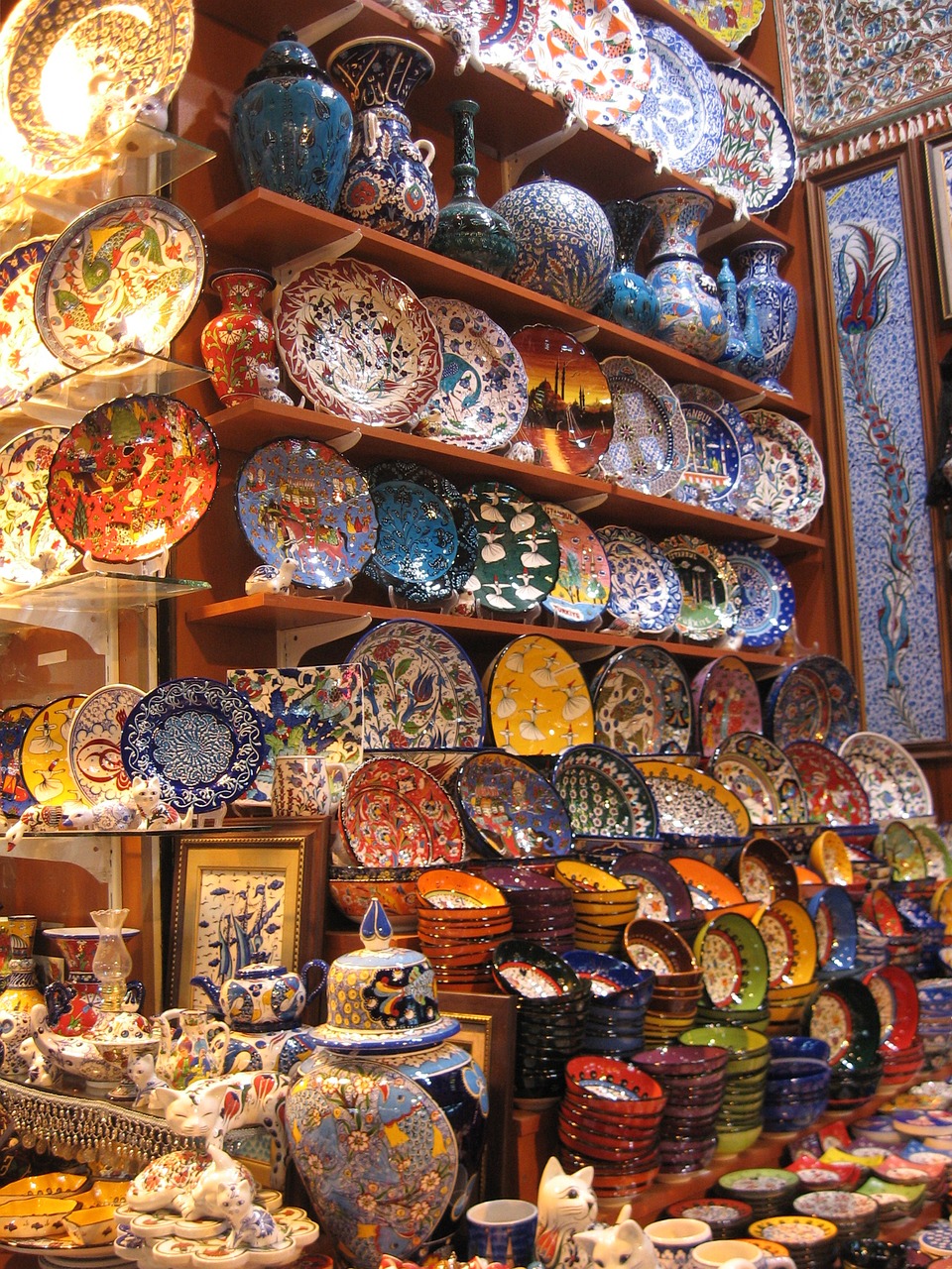 ceramics bazaar turkey free photo