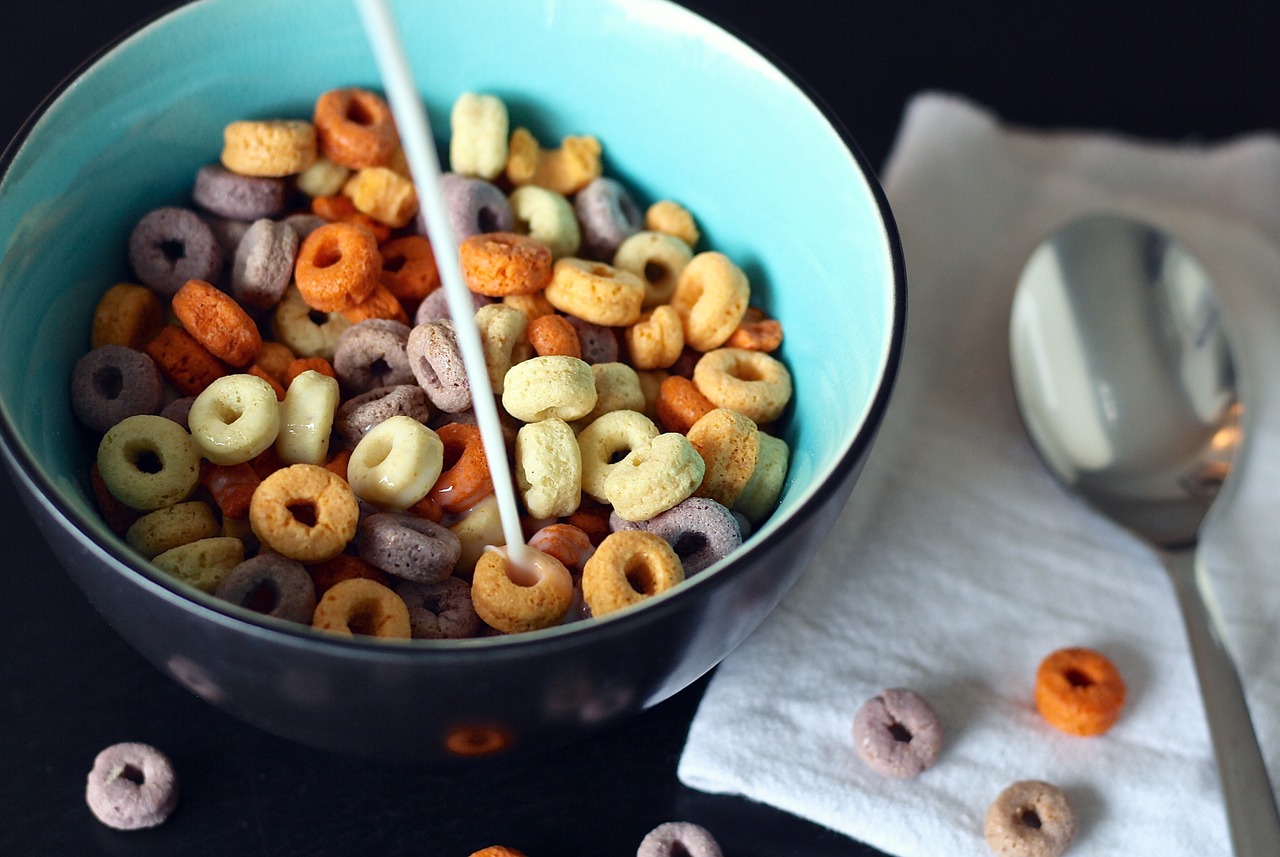 cereal spoon milk free photo