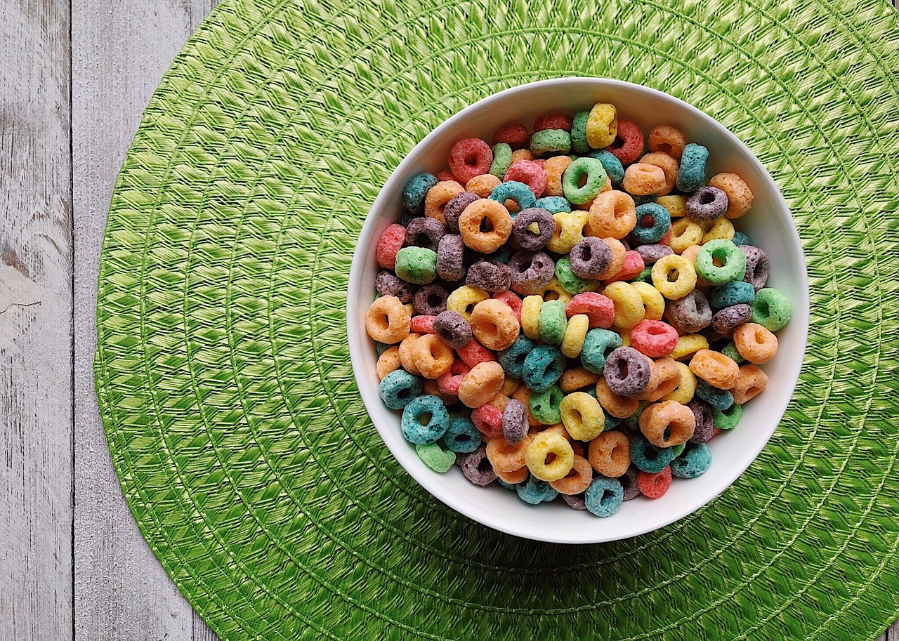 cereal  fruit loops  colorful free photo