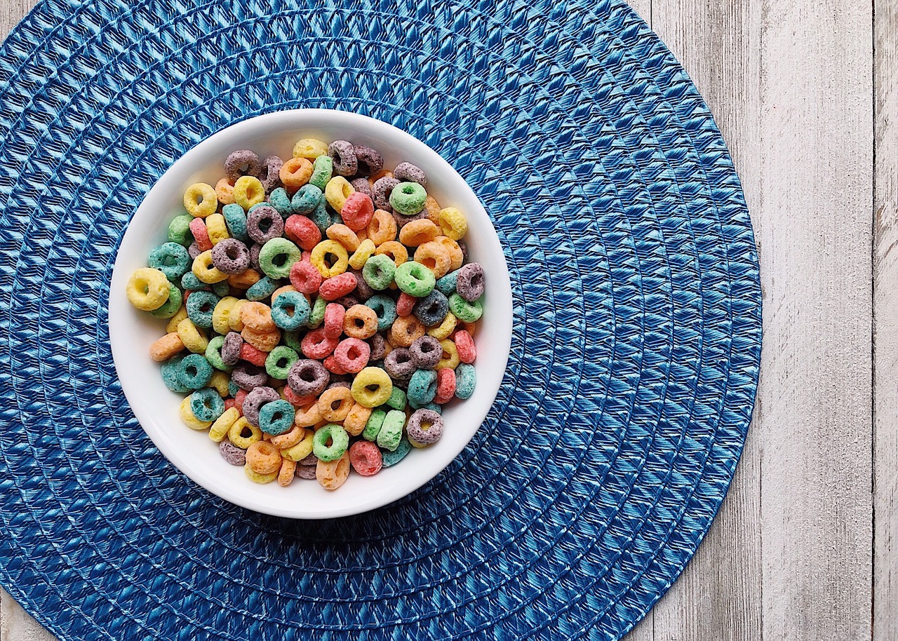 cereal  breakfast  rainbow free photo