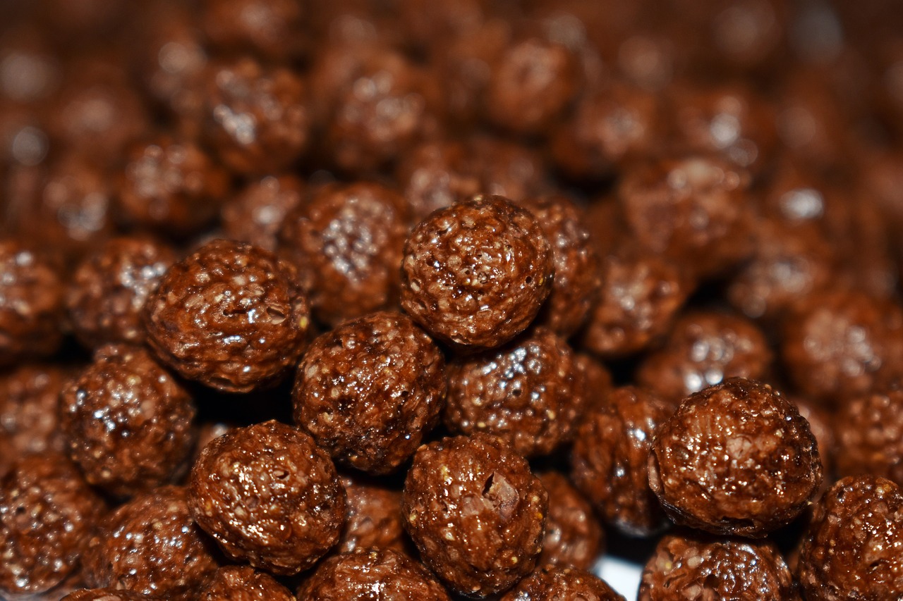 cereal  balls  chocolate free photo