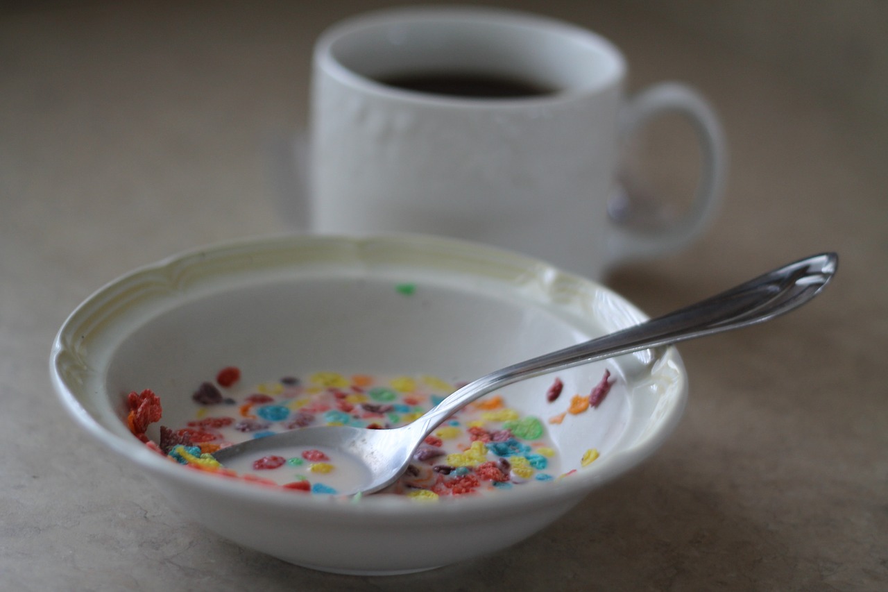 cereal coffee fruity cereal free photo