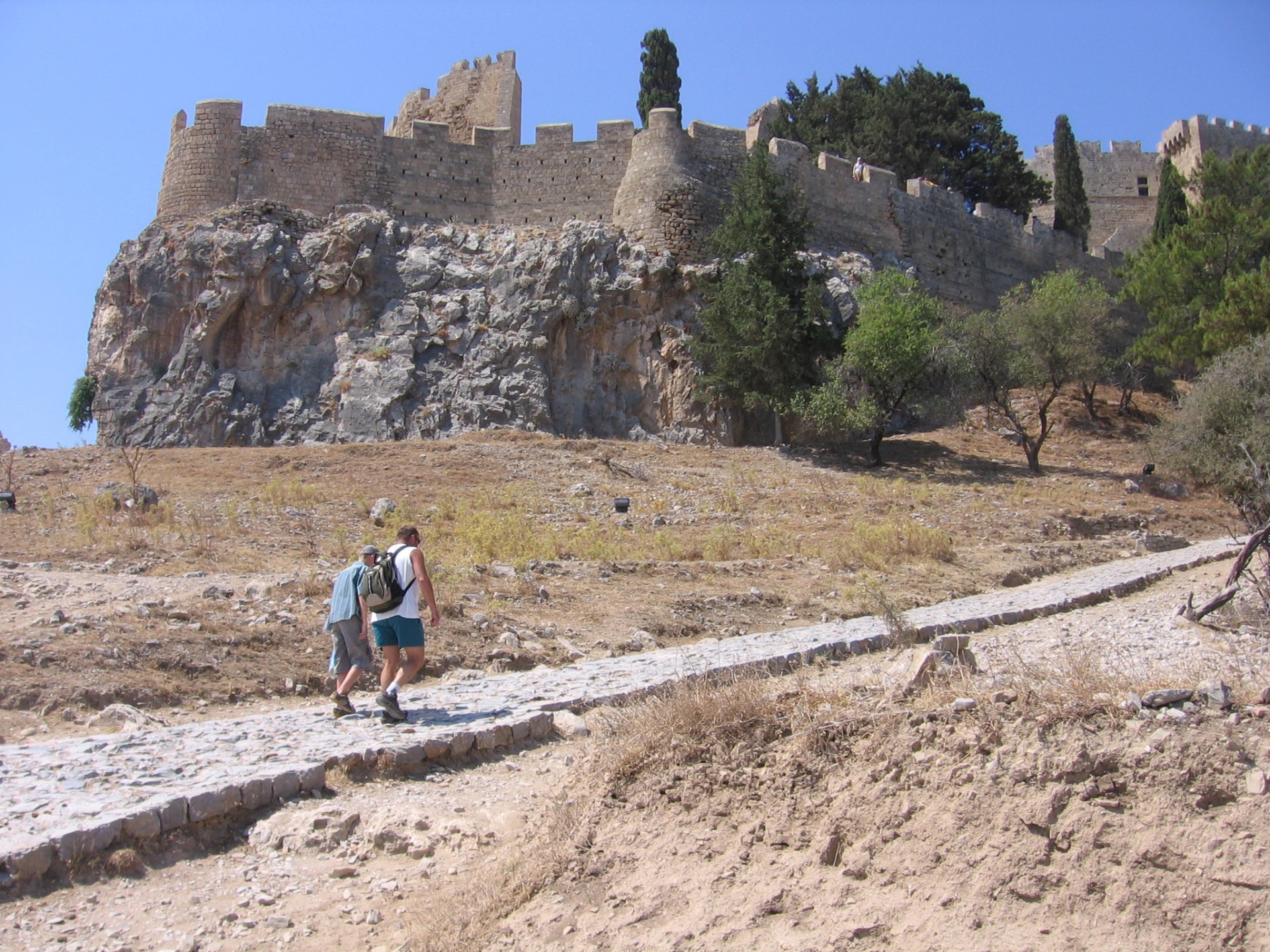 path lindos trip to lindos free photo