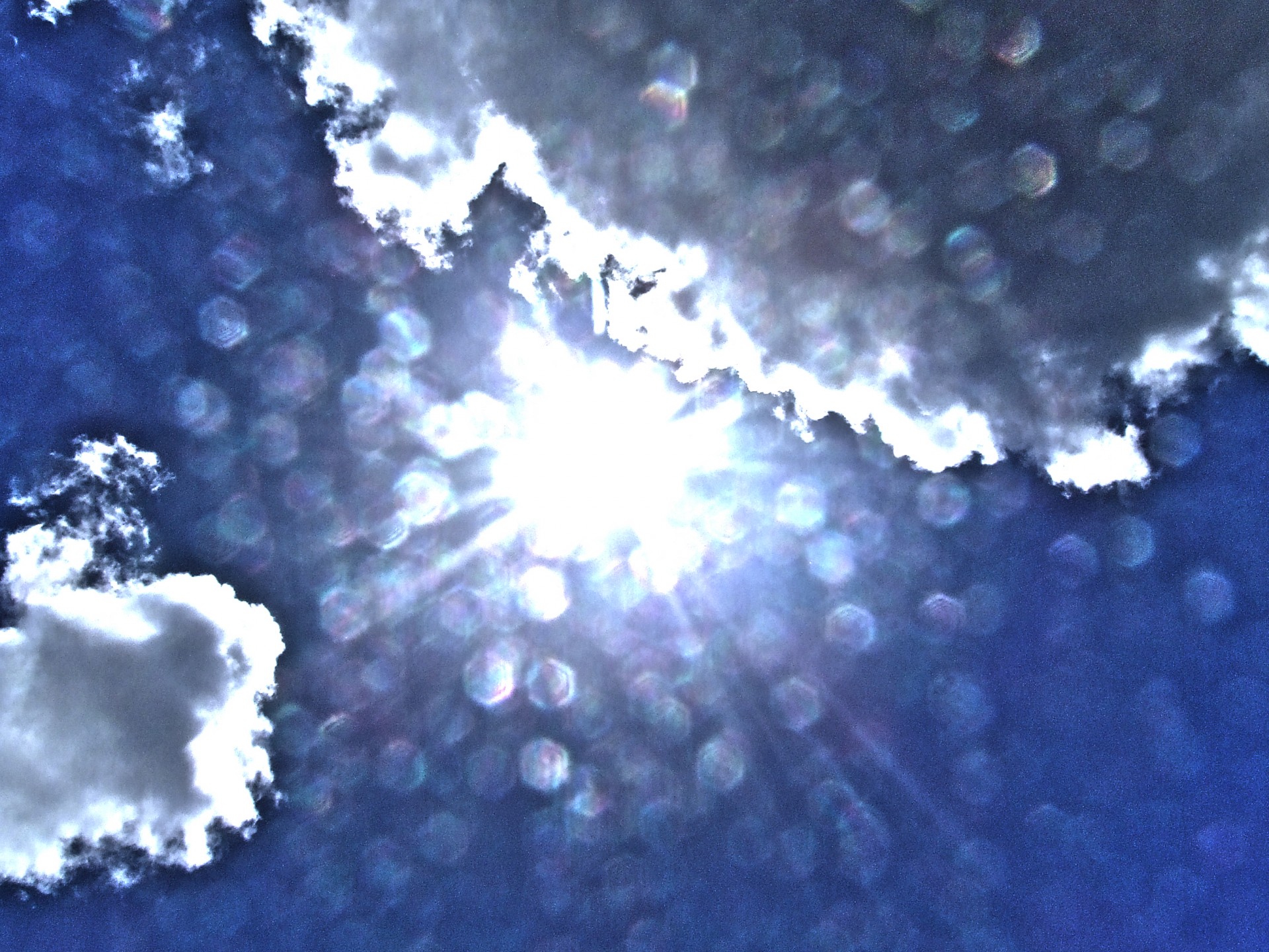 sky against sun clouds ultra bright free photo