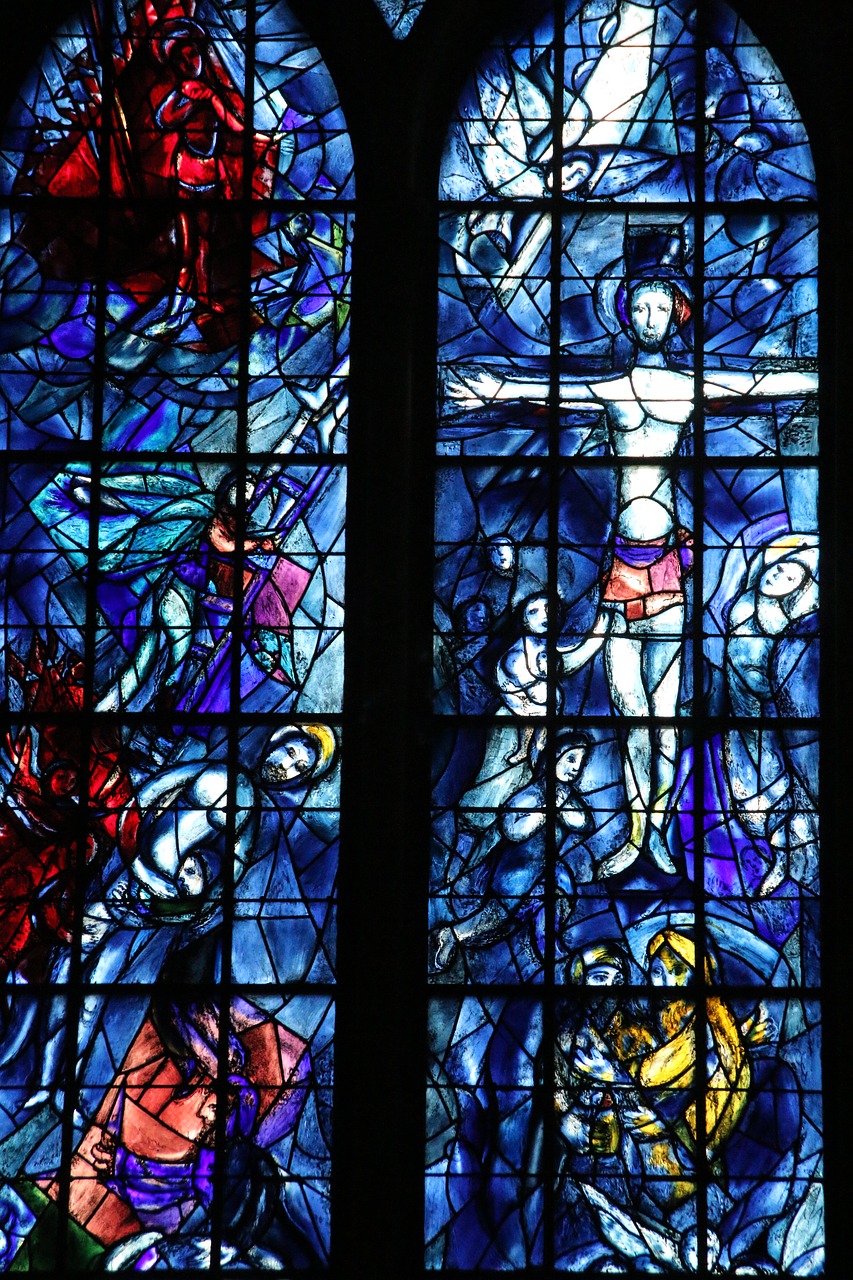 chagall window mosaic free photo