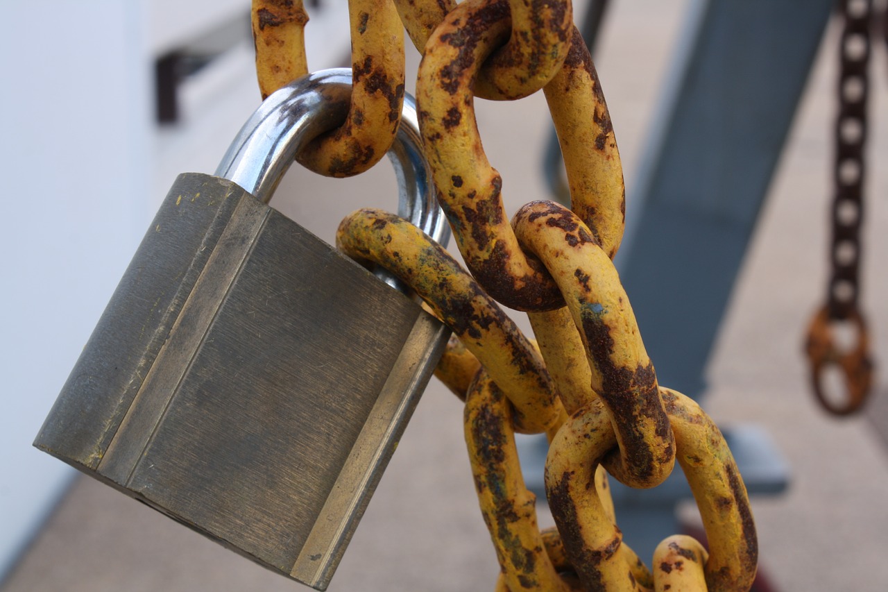 chain lock padlock free photo