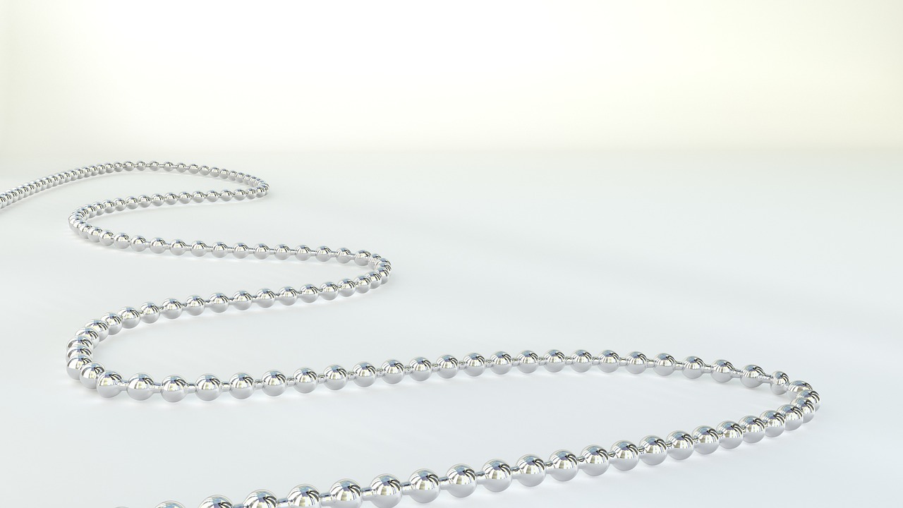 chain 3d silver free photo