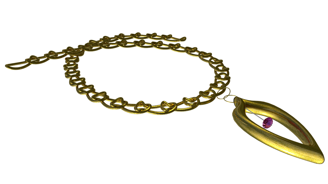 chain gold chain necklace free photo