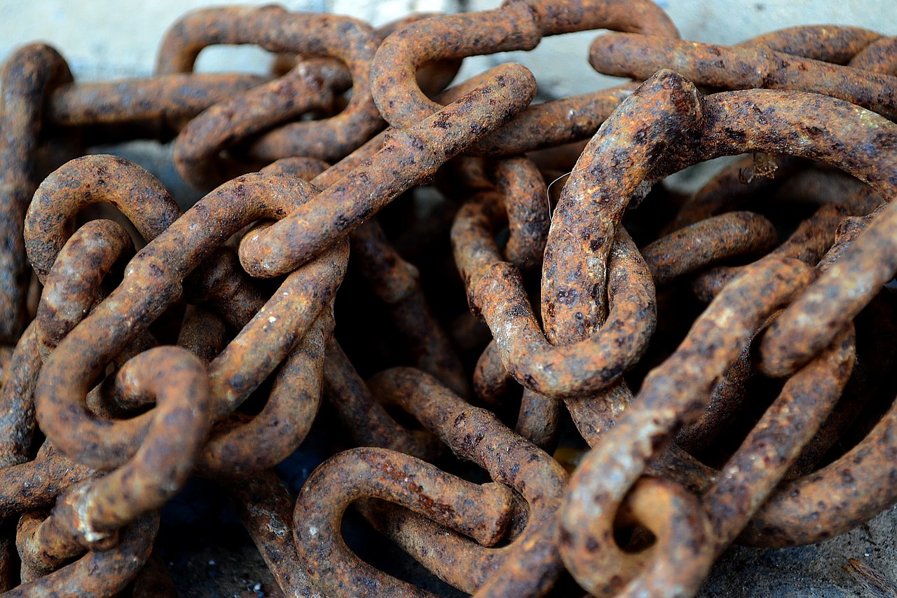 chain rusty old free photo