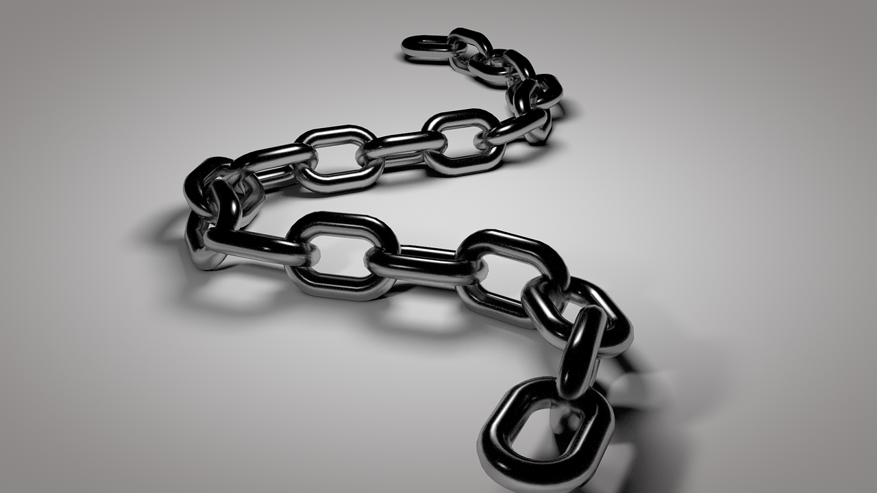chain  3d chain  metal free photo