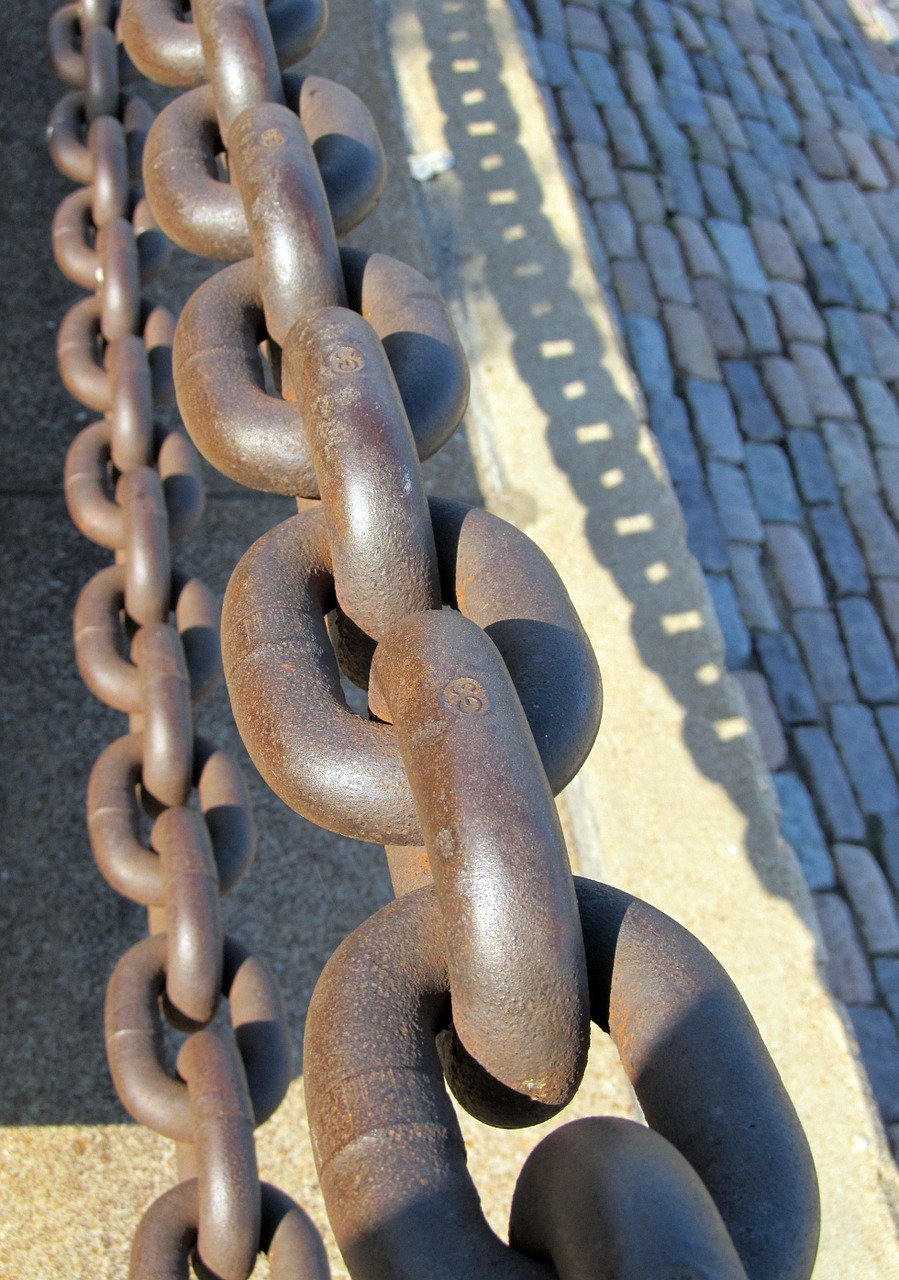 chain chain links big free photo