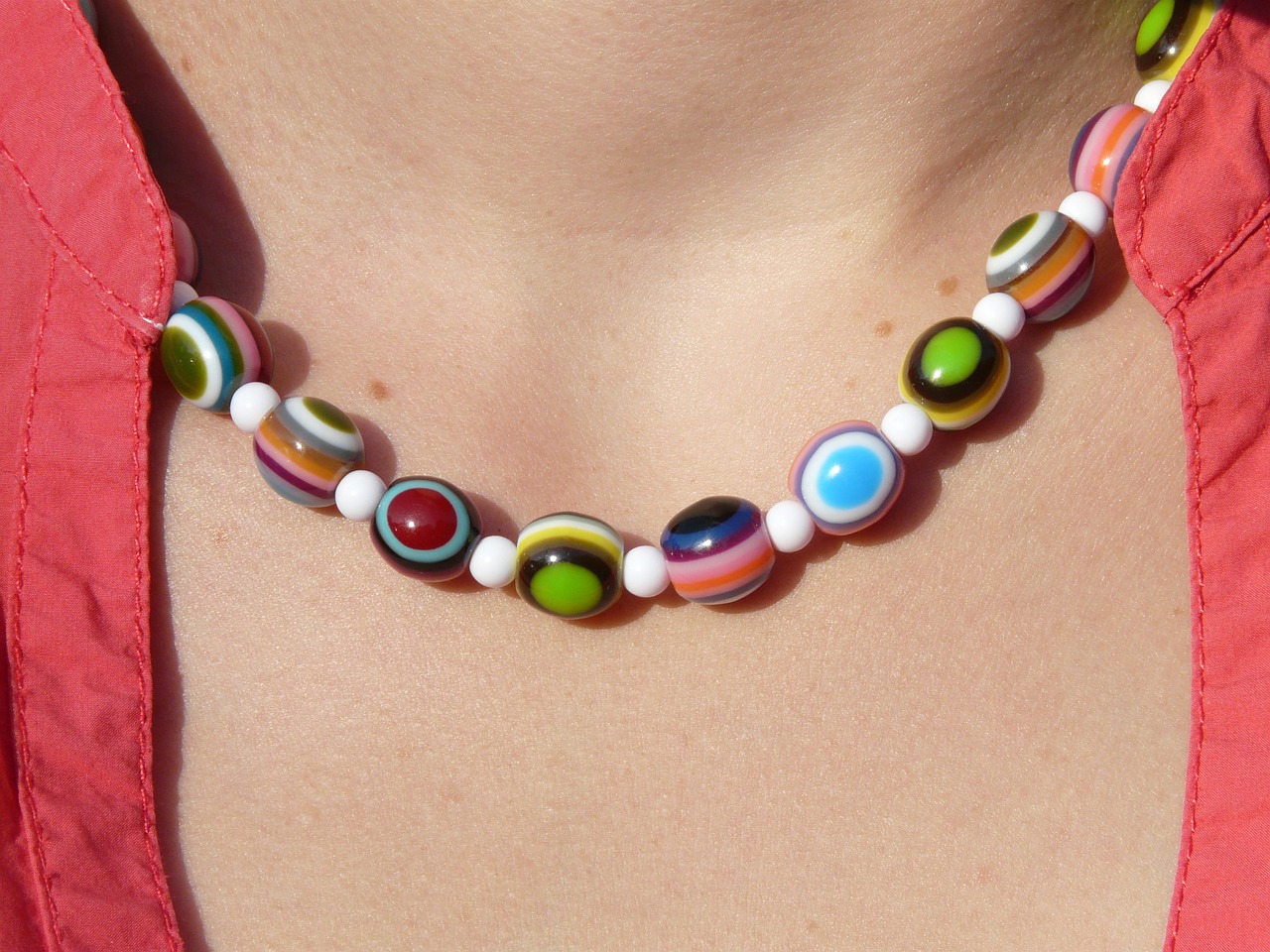 chain necklace colorful free photo
