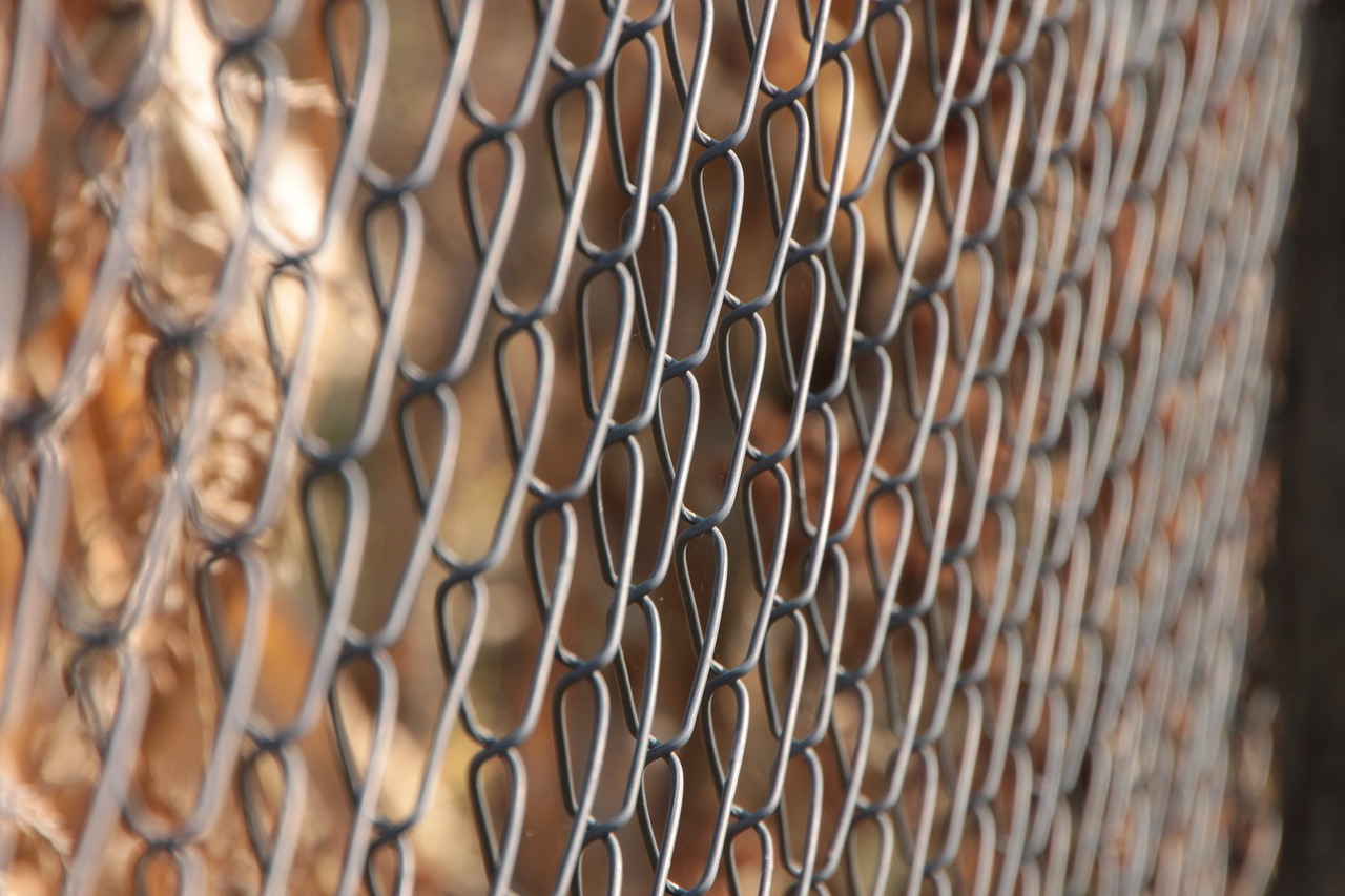 chain fence fencing free photo
