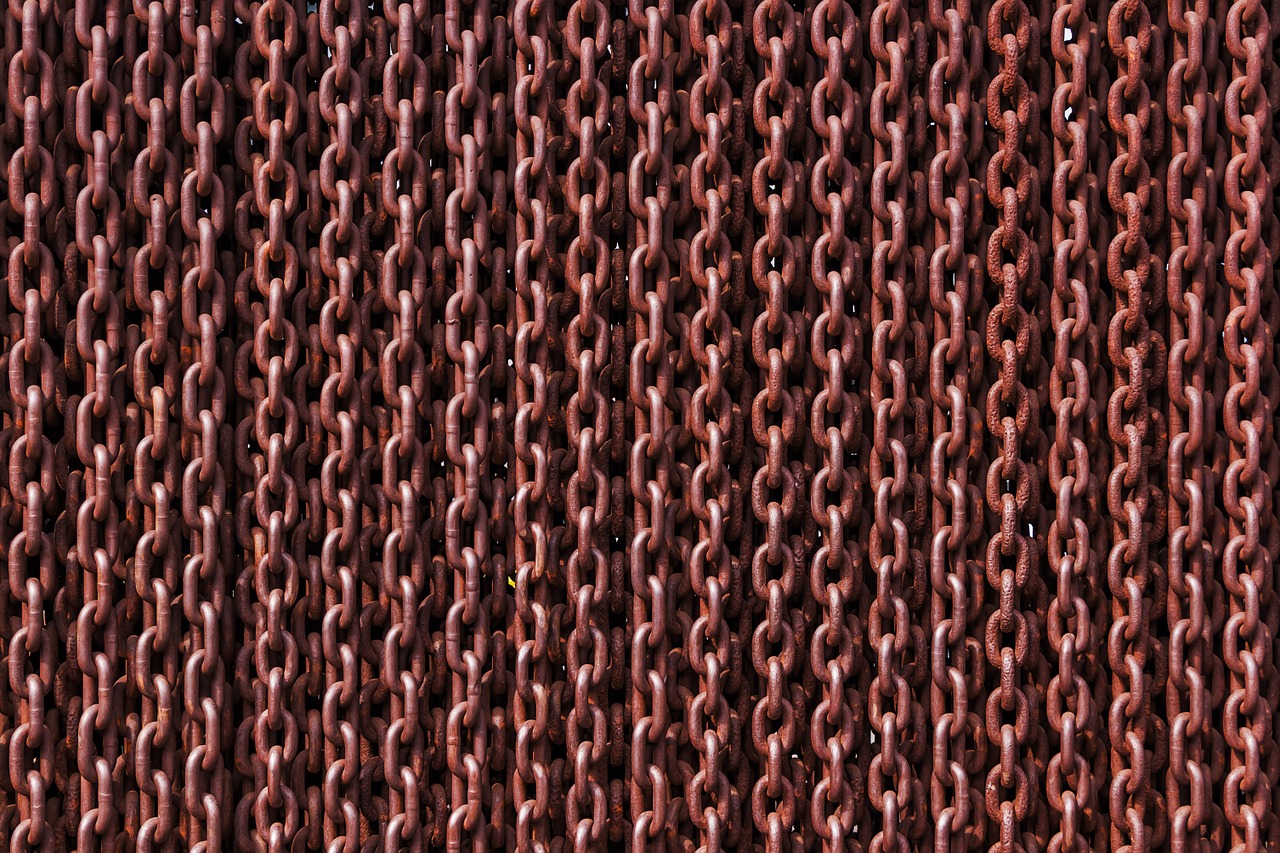 chain rusty links free photo