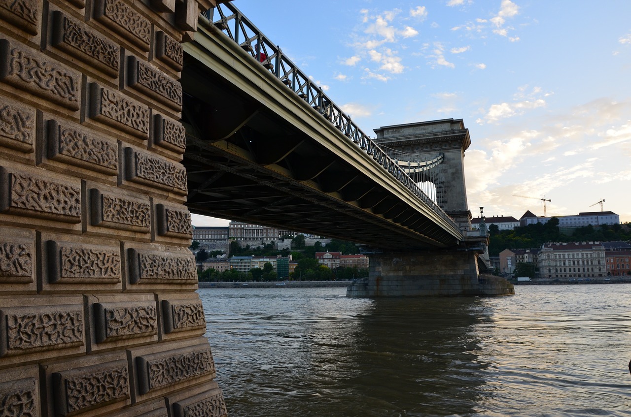 chain bridge danube budapest free photo