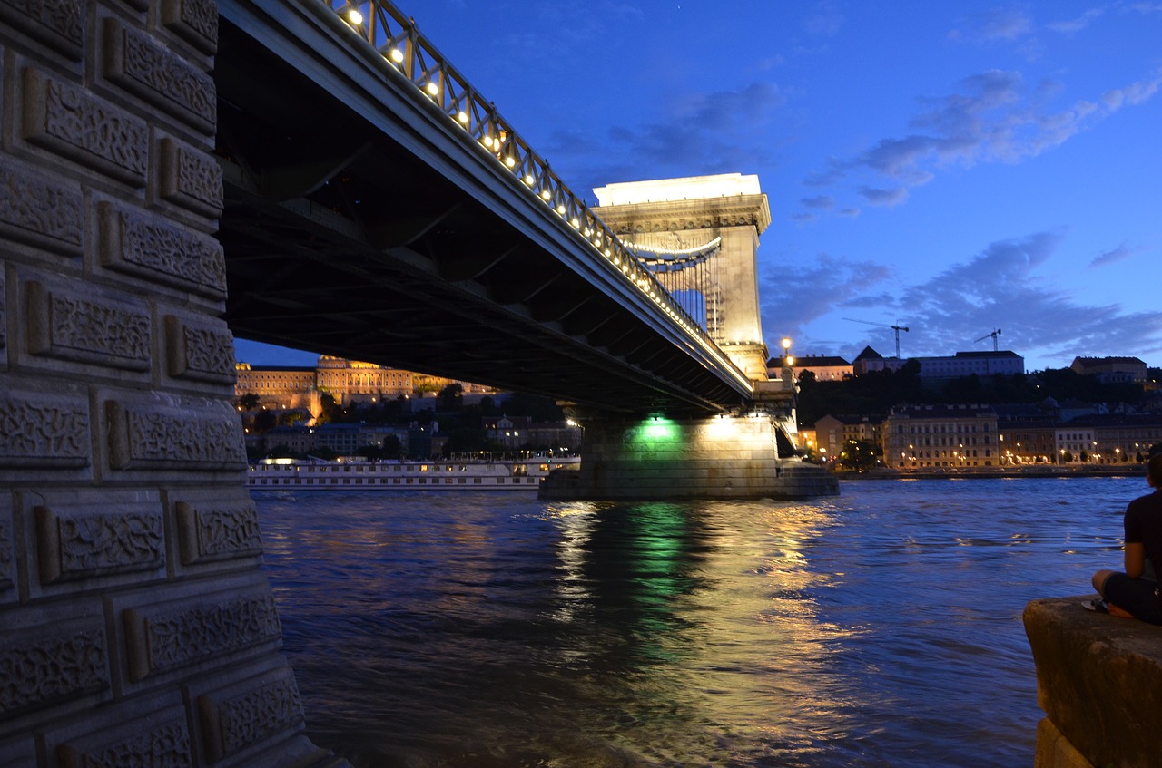 chain bridge danube budapest free photo