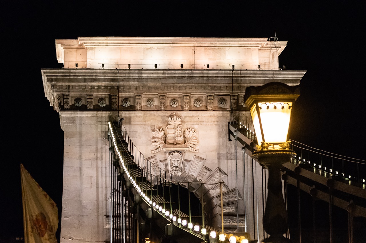 chain bridge  budapest  danube free photo