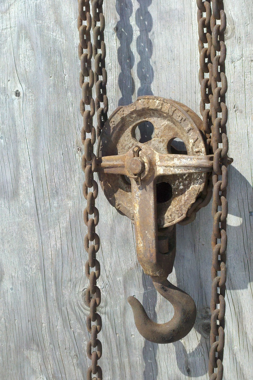chain hoist chain pulley free photo