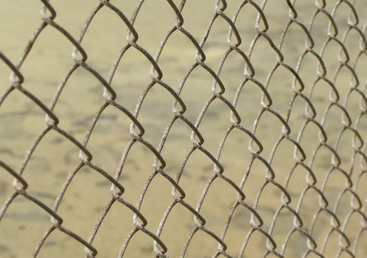 chain link metal fence chain free photo