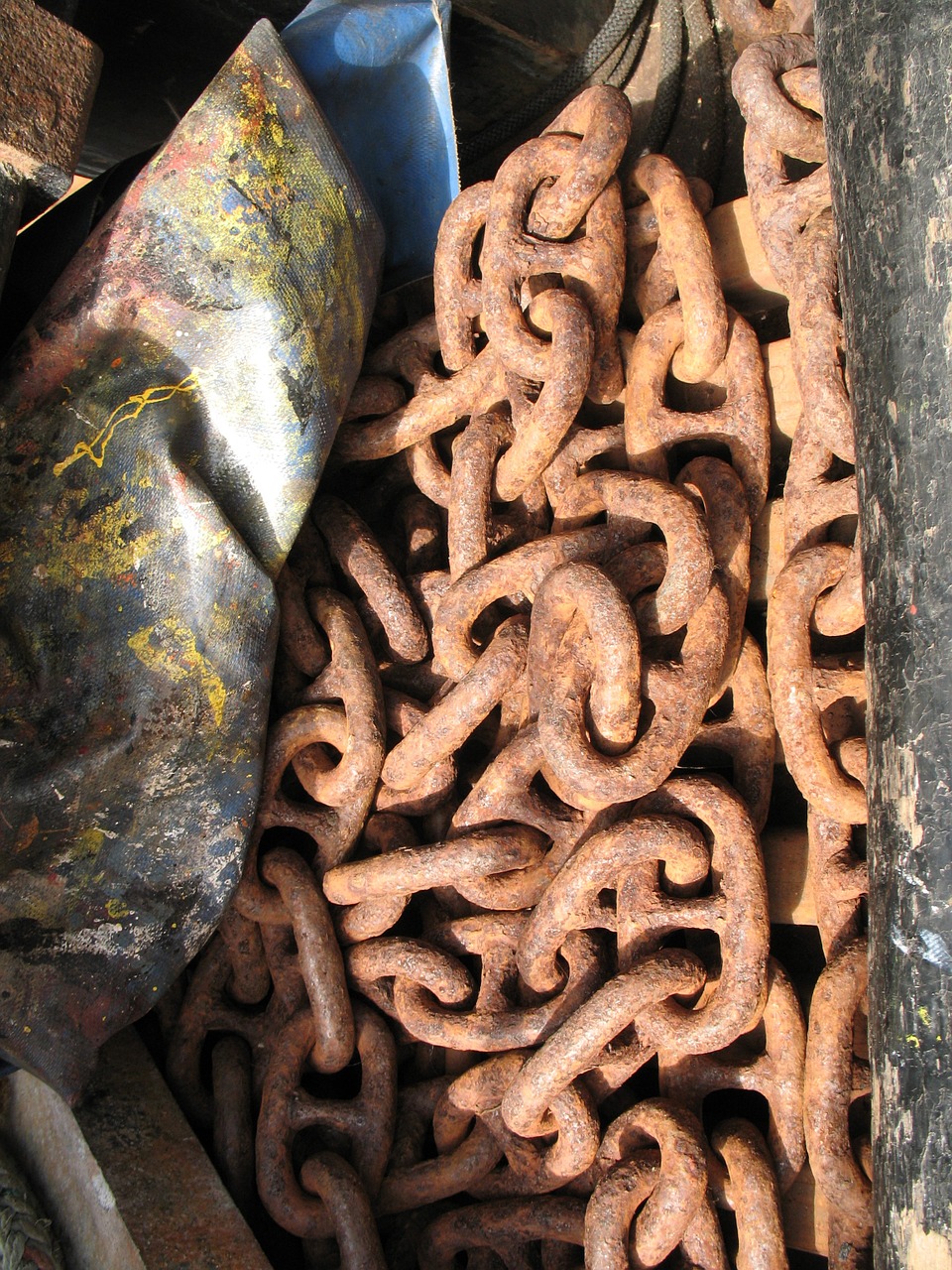 chains ship rust free photo