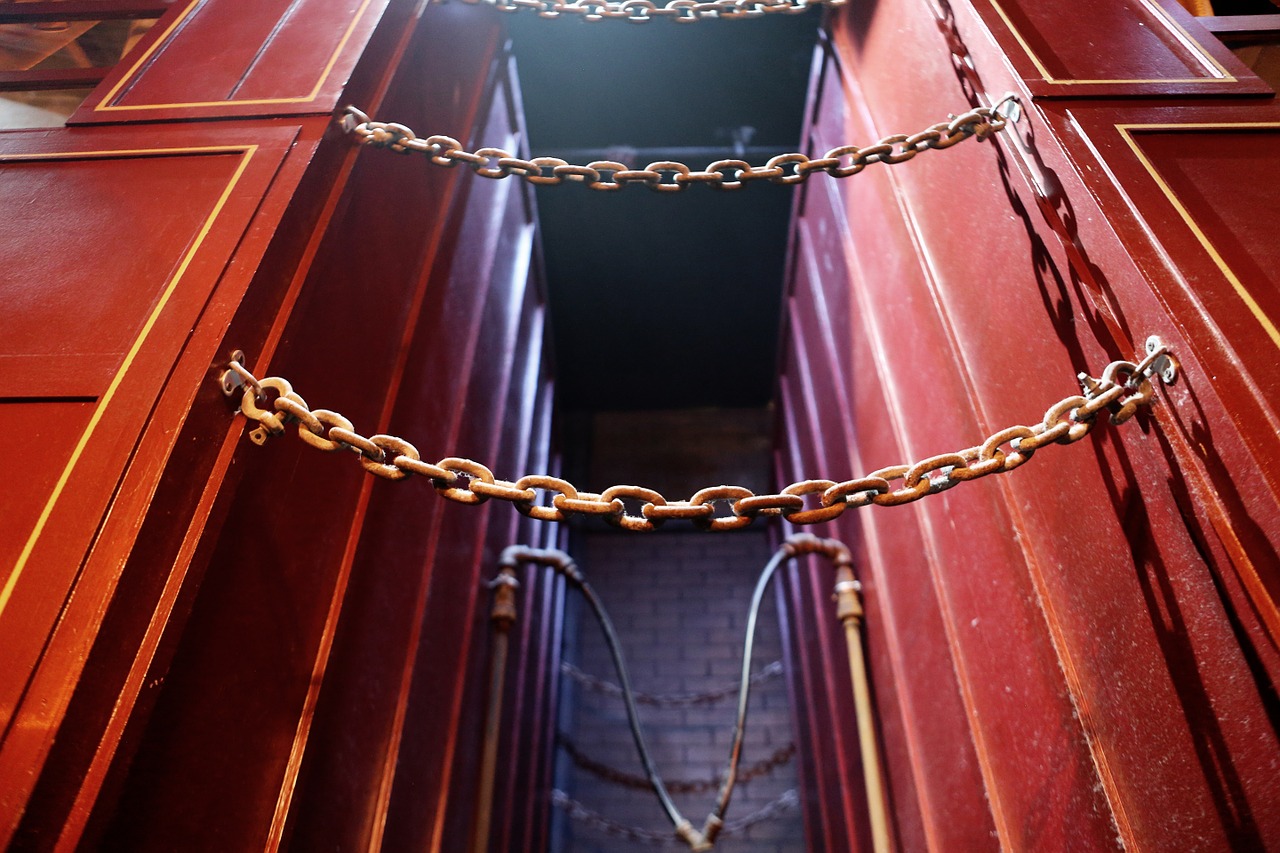 chains closed container free photo