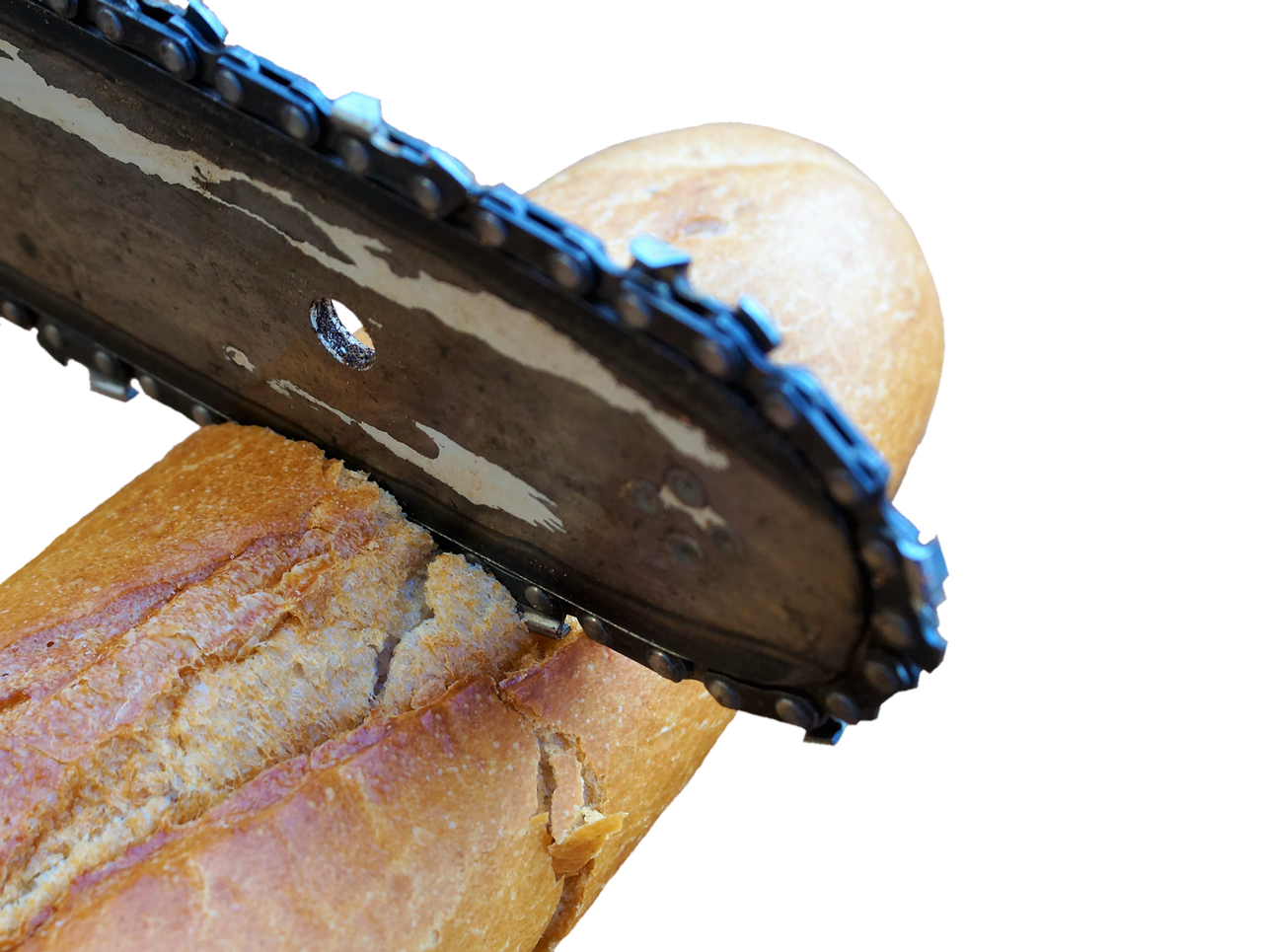 chainsaw wood baguette free photo