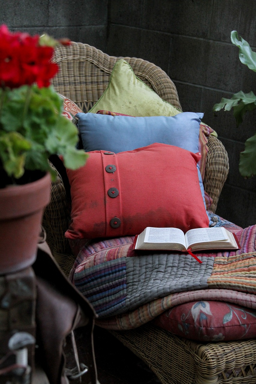 chair pillows bible free photo
