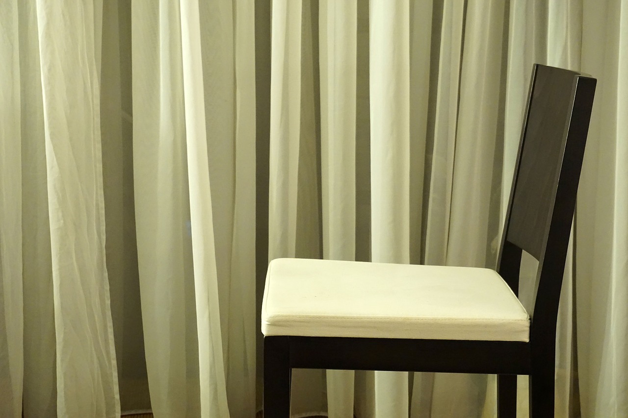 chair curtain minimal free photo