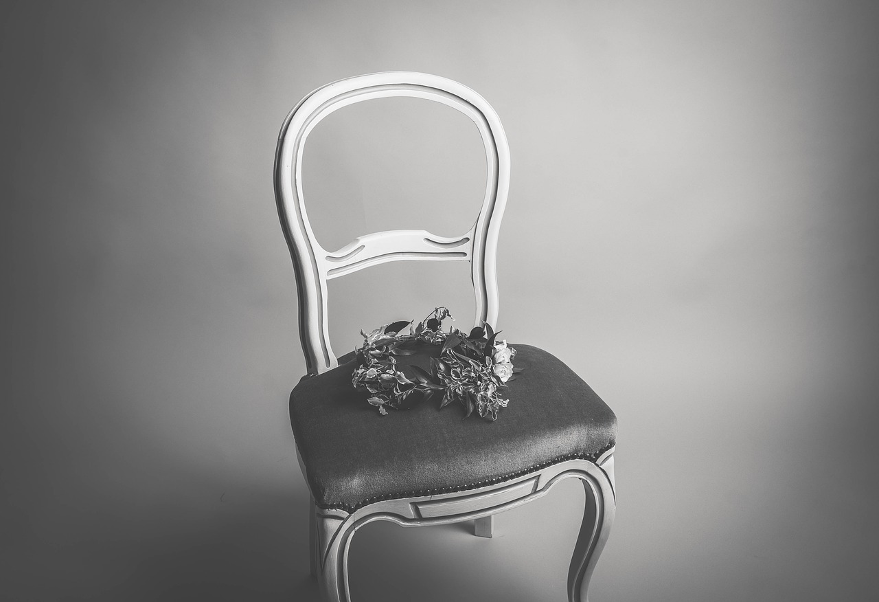 chair flower furniture free photo