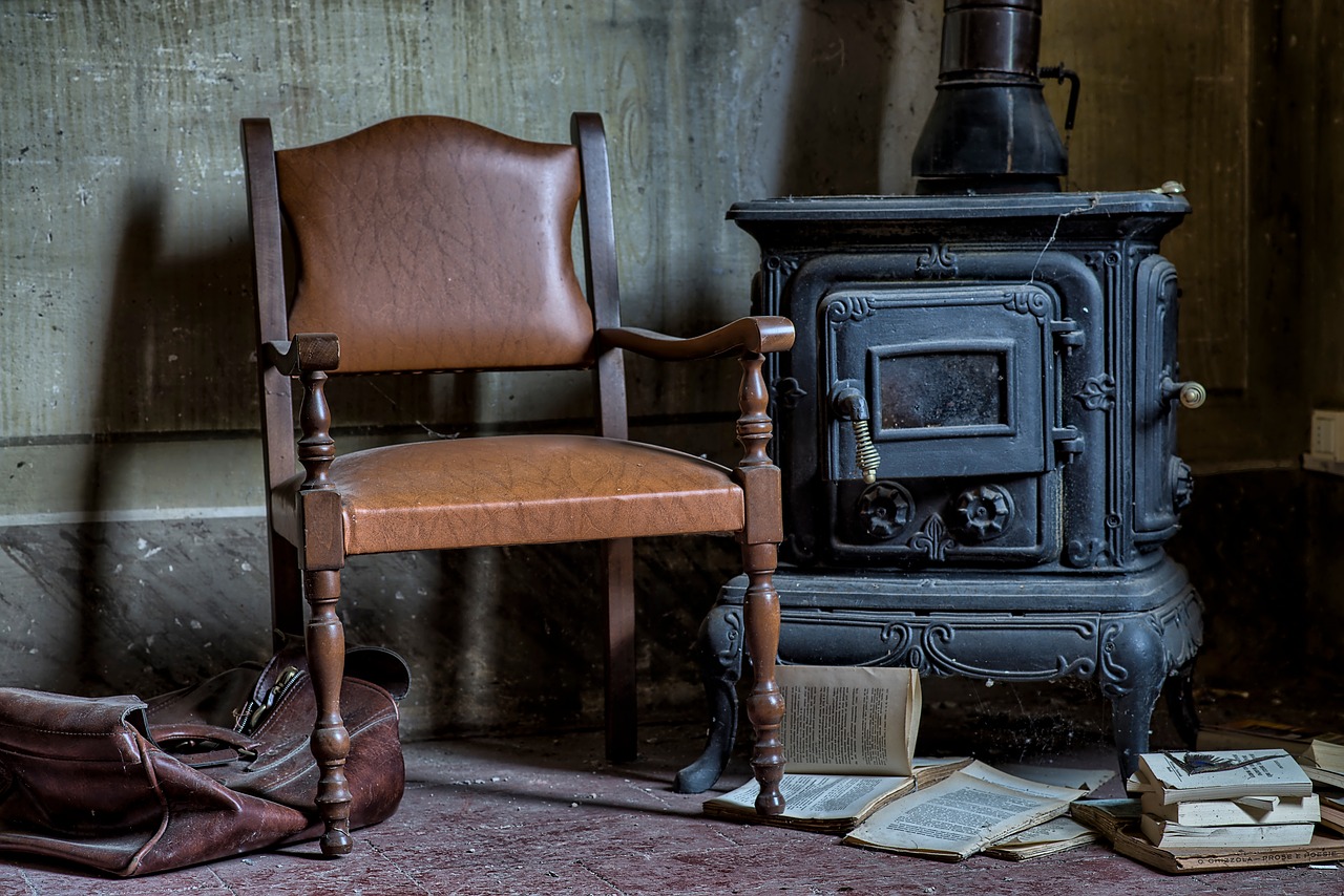 chair old papers free photo