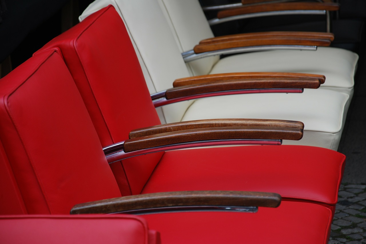 chair furniture pieces red free photo