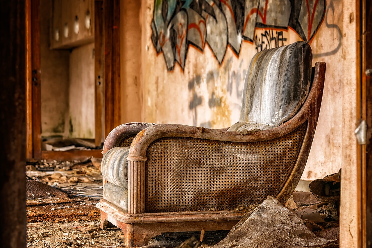 chair furniture lost places free photo