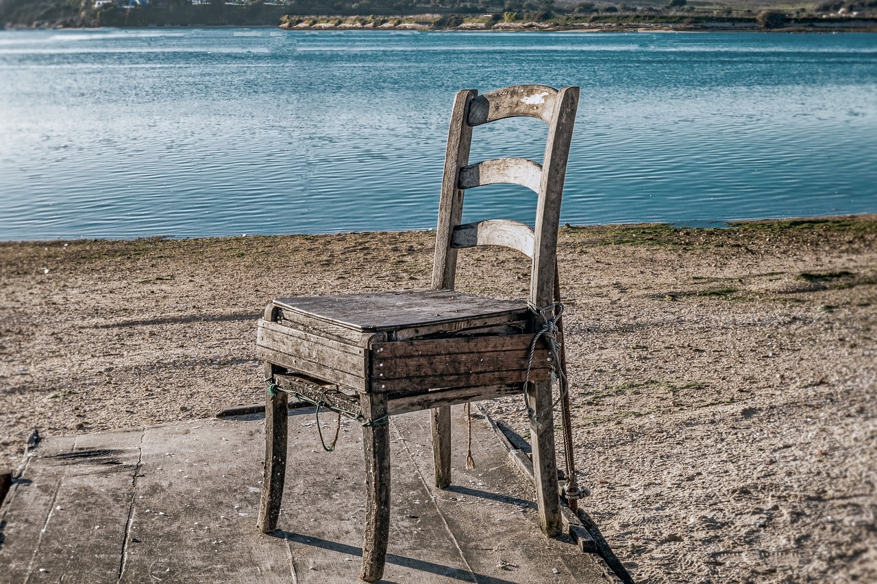 chair  beach  vintage free photo